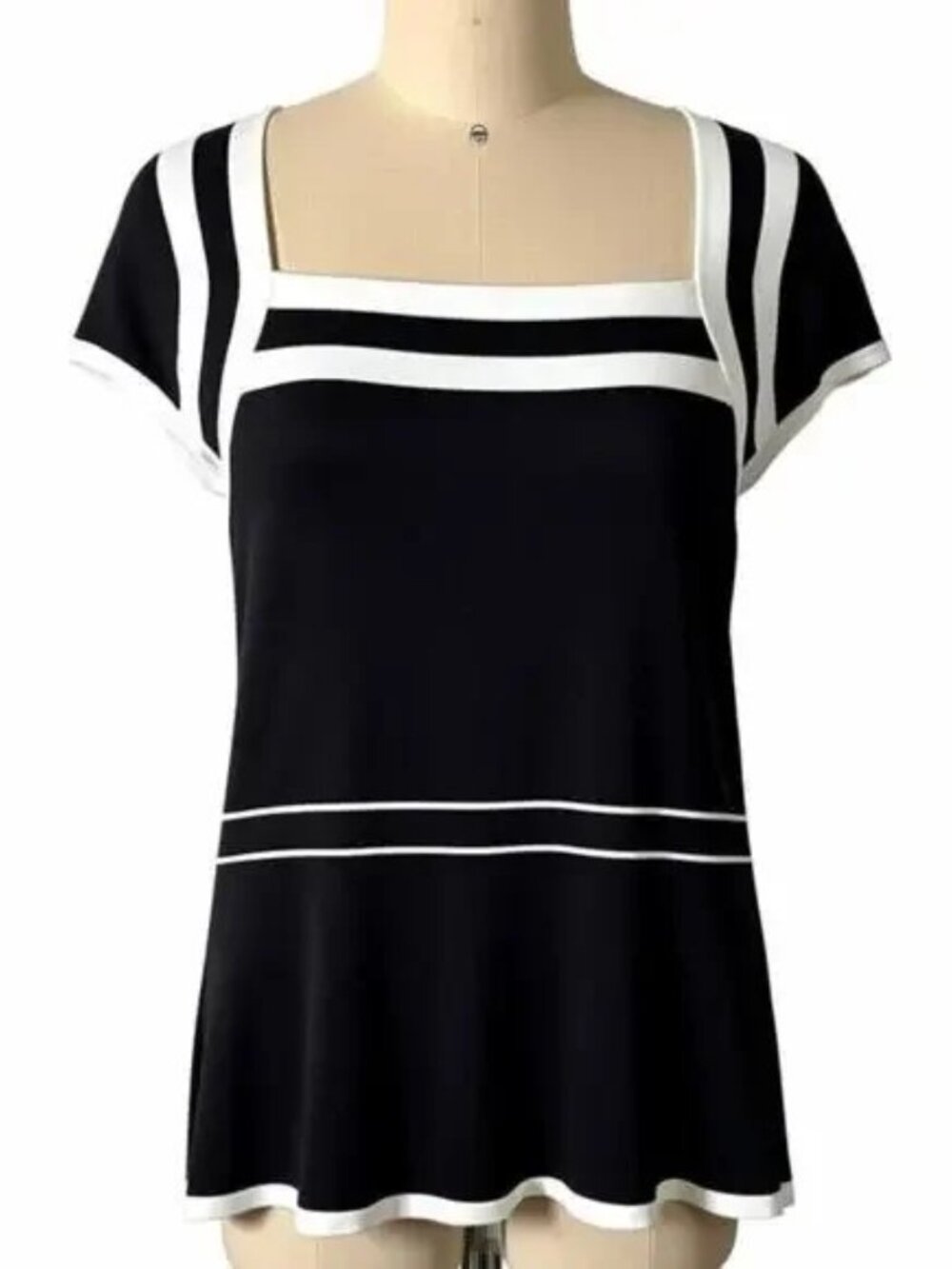 WHBM Square Neck Cap Sleeve Top - Size XL